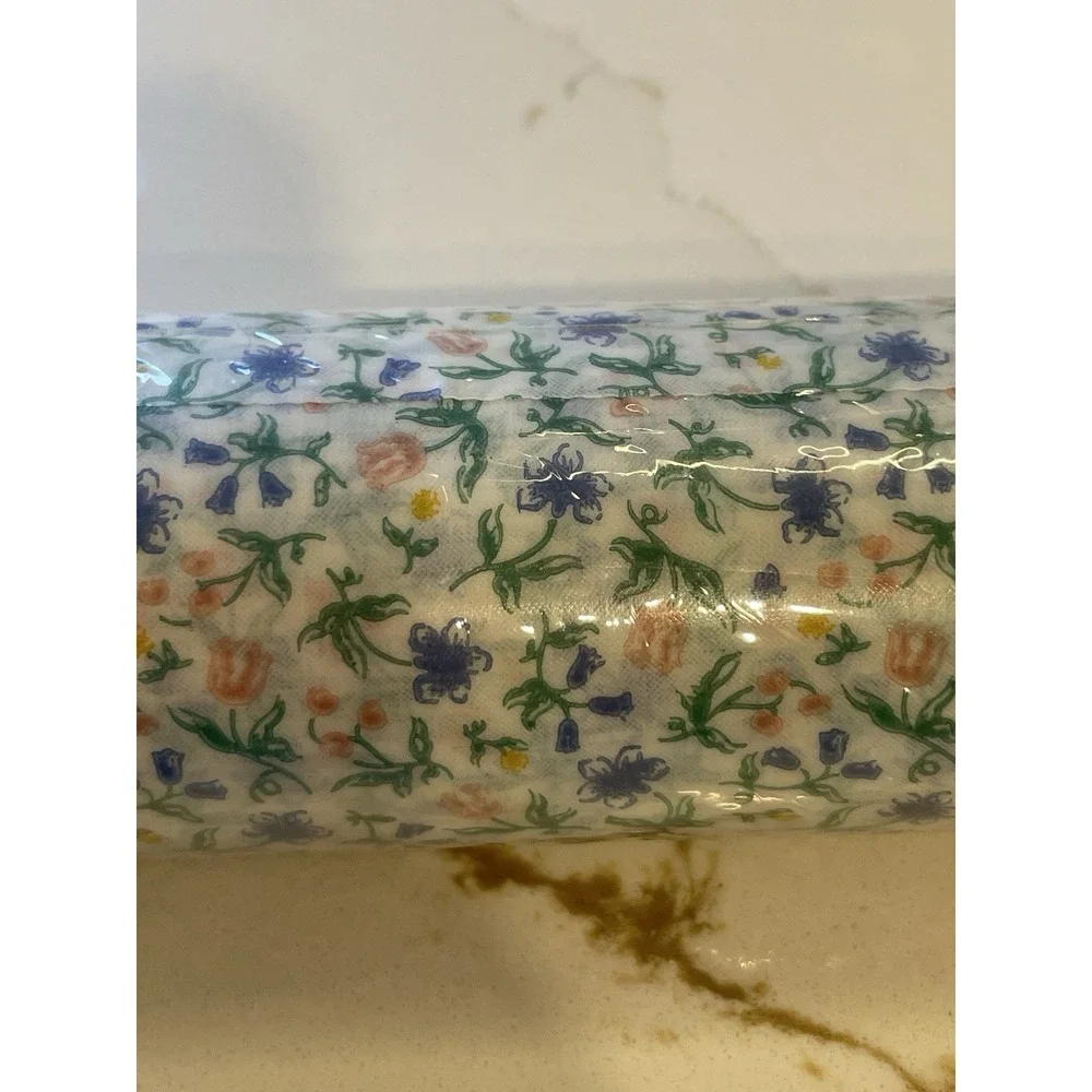 Vintage Rubbermaid Shelf Drawer Liner Villa Flora 25 sq ft Blue Pink New‎ Sealed